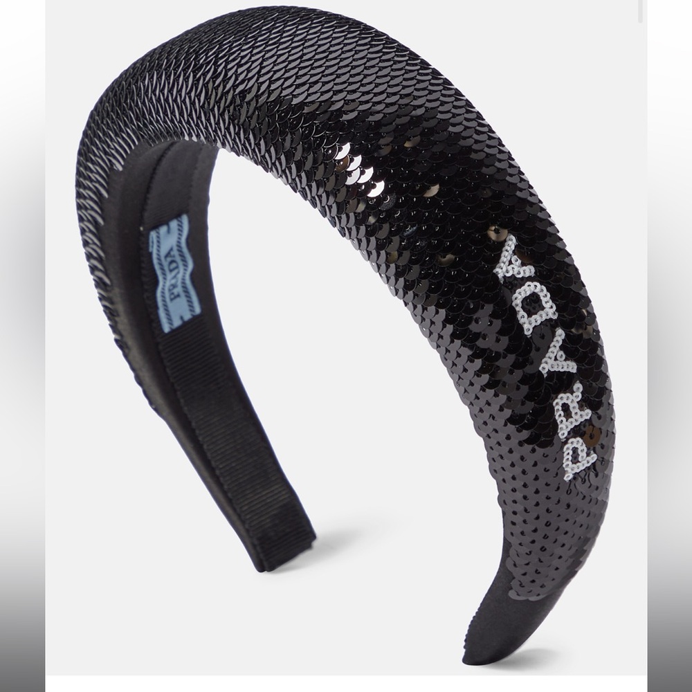 Prada Sequined Maxi Headband